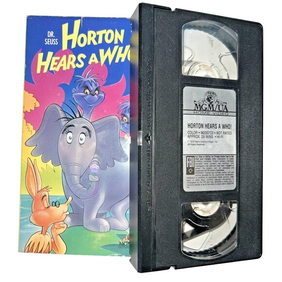 Dr. Seuss "Horton Hears A Who!" MGM/UA 1989 VHS Video Tape - Picture 2 of 10